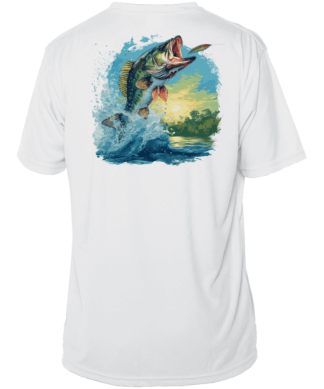Fishing Shirt Outfitters - Angler's Collection: Large Mouth Bass - UPF 50+ Short Sleeve