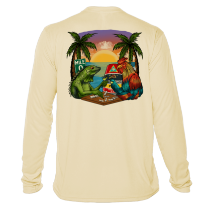 Key West Sun Shirts - Dominos in Key West - UPF 50+ Long Sleeve - Image 3