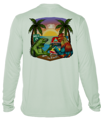 Key West Sun Shirts - Dominos in Key West - UPF 50+ Long Sleeve