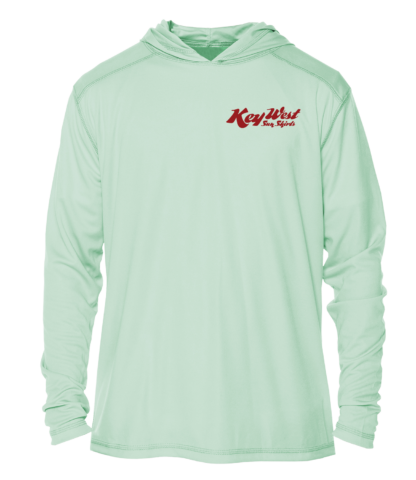 Key West Sun Shirts - Dominos in Key West - UPF 50+ Hoodie - Image 2