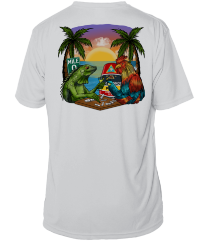 Key West Sun Shirts - Dominos in Key West - UPF 50+ Short Sleeve - Image 3