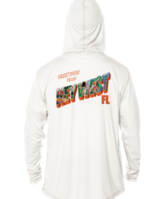 Key West Sun Shirts - Post Card From Key West -  UPF 50+ Hoodie