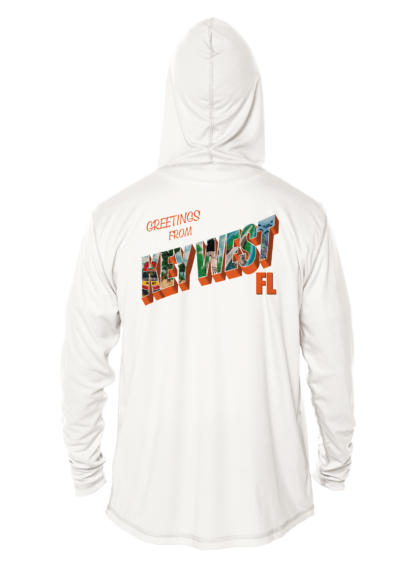 Key West Sun Shirts - Post Card From Key West -  UPF 50+ Hoodie
