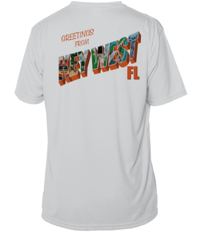 Key West Sun Shirts - Post Card From Key West -  UPF 50+ Short Sleeve - Image 3