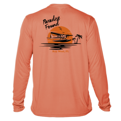 Key West Sun Shirts - Paradise Found with Seaplane - UPF 50+ Long Sleeve - Image 13