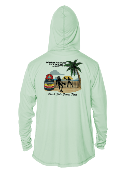 Southernmost Pickelball - Southernmost Bouy - UPF 50+ Hoodie - Image 5