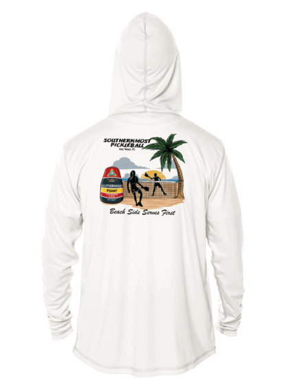 Southernmost Pickelball - Southernmost Bouy - UPF 50+ Hoodie - Image 7