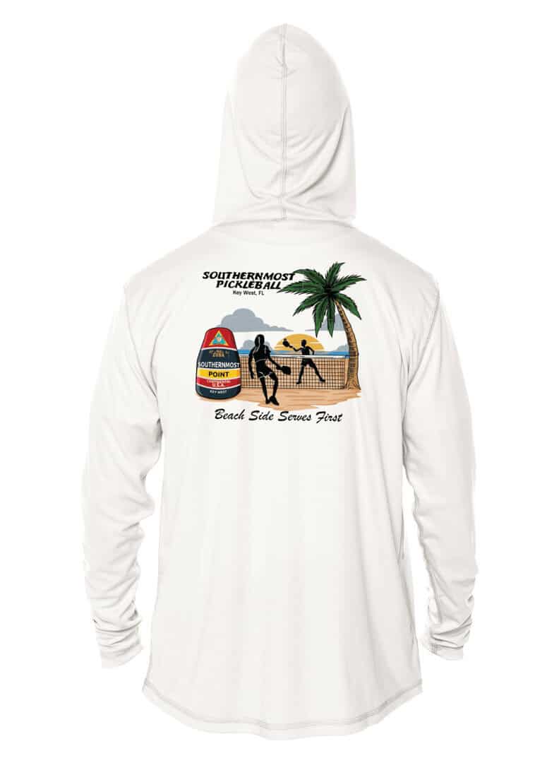 Sun Shirts with Pickleball and Southernmost Buoy Design.