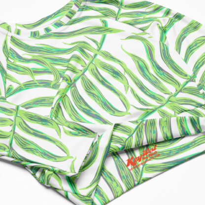 Key West Sun Shirts – Tropical Ferns – UPF 50+ Recycled Long-Sleeve Crop Top - Image 5