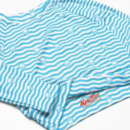 Key West Sun Shirts – Palm Waves – UPF 50+ Recycled Long-Sleeve Crop Top - Image 5