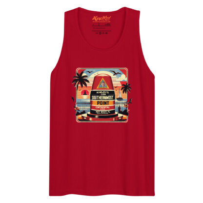 Key West Sun Shirts – Southernmost Point Bouy – Men’s premium tank top - Image 6