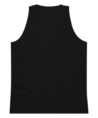 Black men's tank top featuring wildlife-themed print, perfect for sunny Key West days.