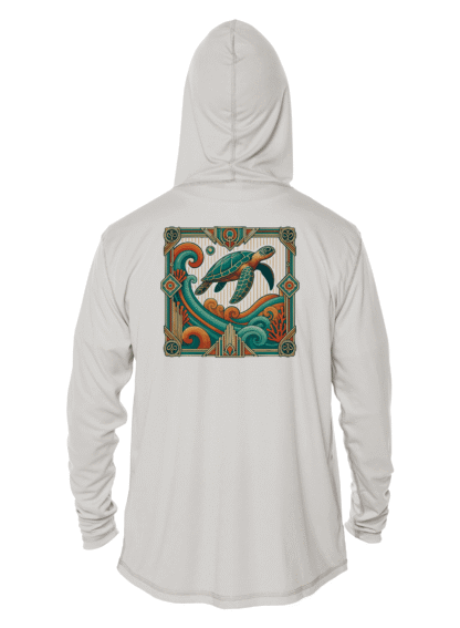 Key West Sun Shirts - Turtle Tide - UPF 50+ Hoodie - Image 3