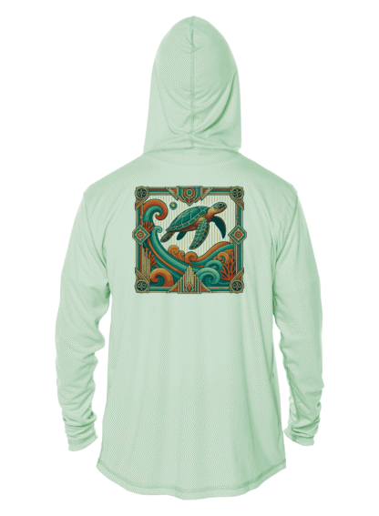Key West Sun Shirts - Turtle Tide - UPF 50+ Hoodie