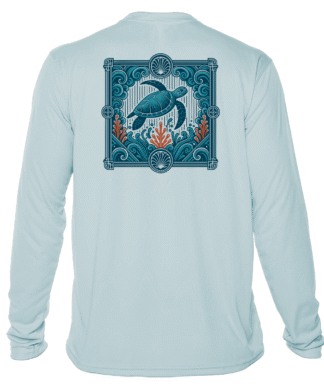 Key West Sun Shirts - Blue Current Cruiser - UPF 50+ Long Sleeve