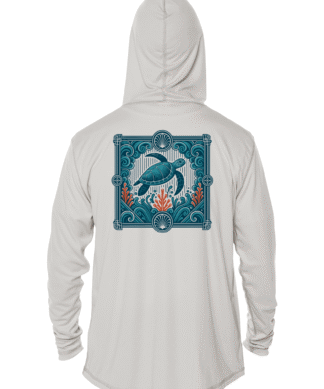 Key West Sun Shirts - Blue Current Cruiser - UPF 50+ Hoodie