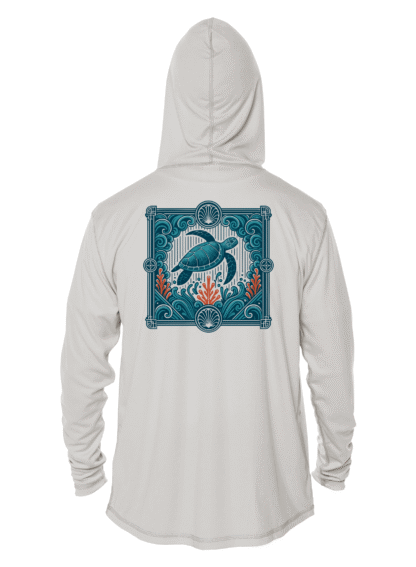 Key West Sun Shirts - Blue Current Cruiser - UPF 50+ Hoodie