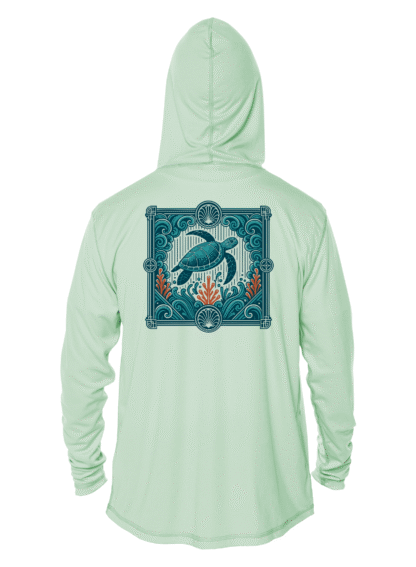 Key West Sun Shirts - Blue Current Cruiser - UPF 50+ Hoodie - Image 5