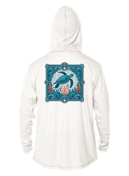Key West Sun Shirts - Blue Current Cruiser - UPF 50+ Hoodie - Image 7