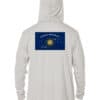 Conch Republic Defender UPF 50+ hoodie with sun and star design, perfect for sun protection in Key W.