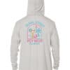UPF 50+ sun hoodie with Duval Street and Key West design, perfect for beach and outdoor activities.