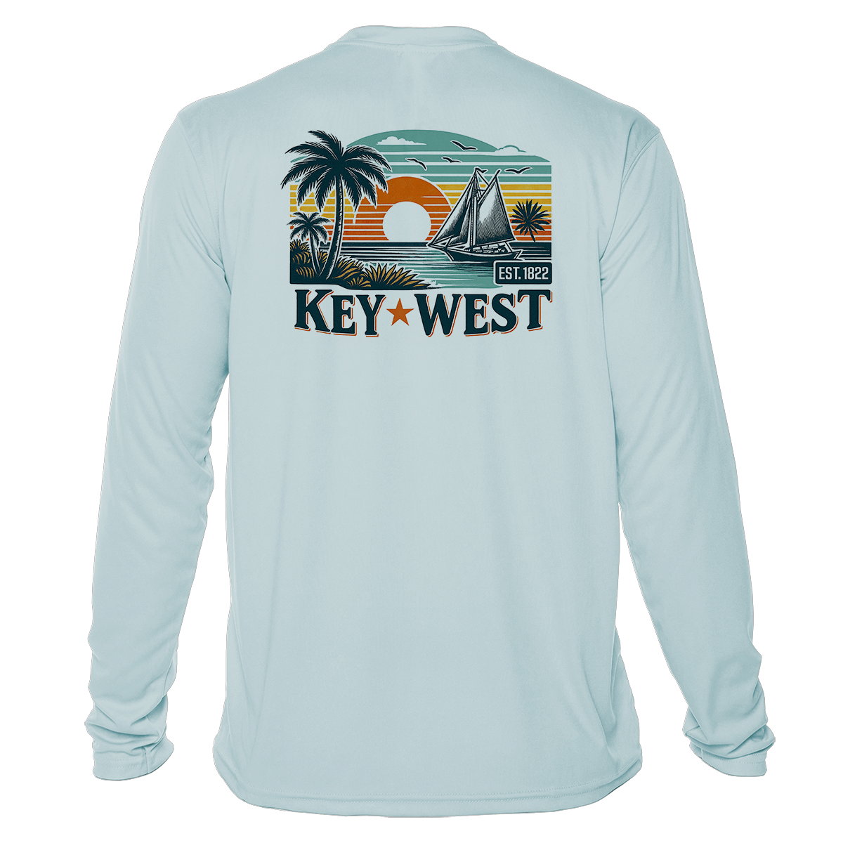 Key West Sun Shirts - Old School Escape - UPF 50+ Long Sleeve - Image 9