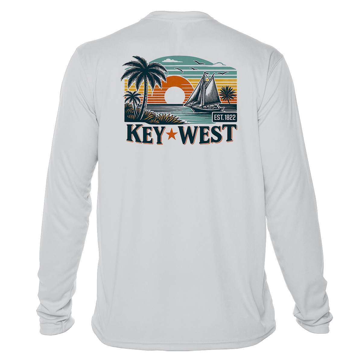 Key West Sun Shirts - Old School Escape - UPF 50+ Long Sleeve - Image 7