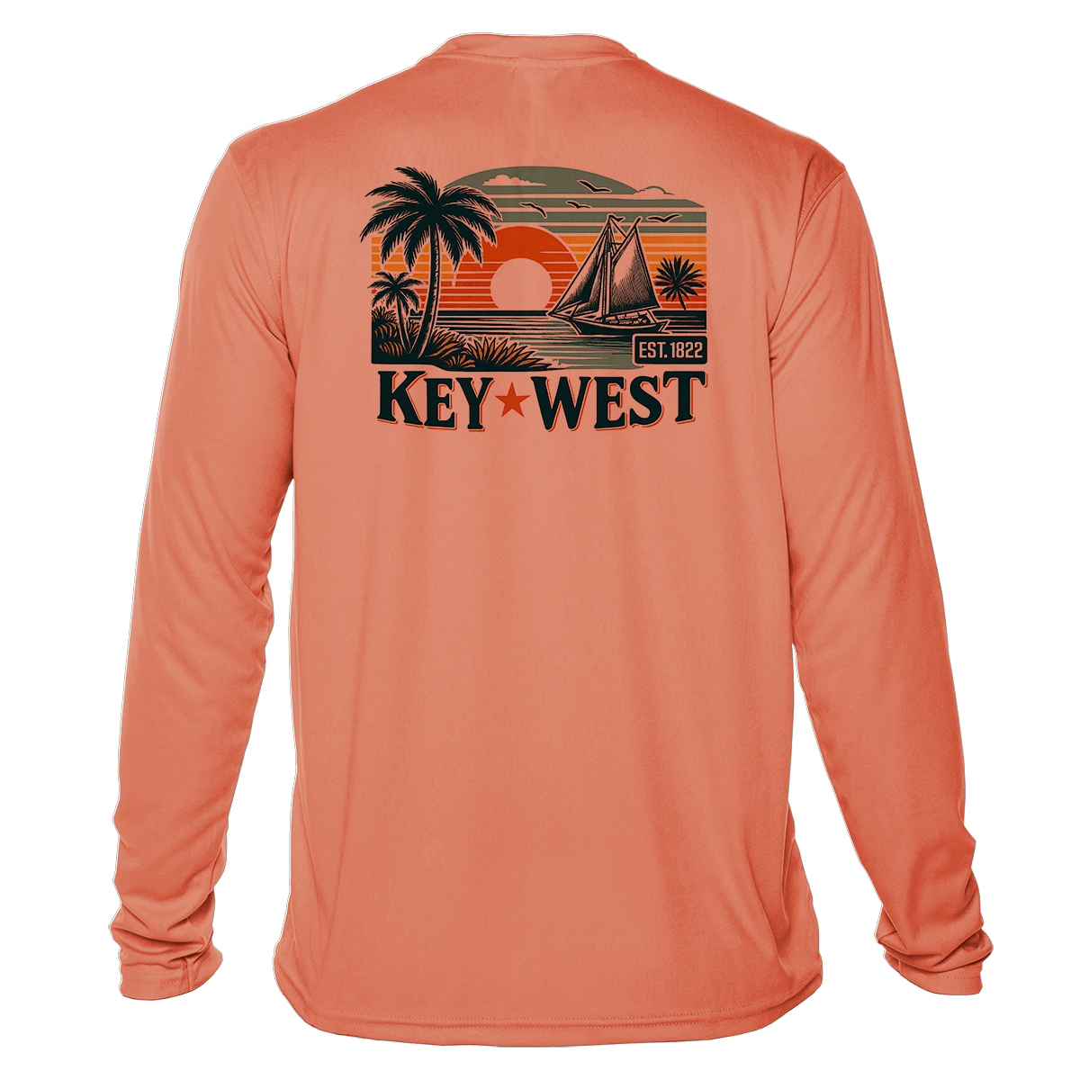 Key West Sun Shirts - Old School Escape - UPF 50+ Long Sleeve - Image 11