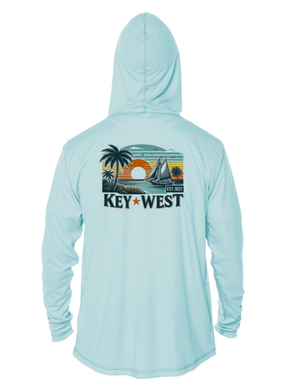 Key West Sun Shirts - Old School Escape - UPF 50+ Hoodie - Image 3