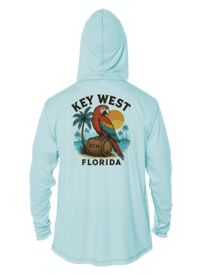 Key West Sun Shirts - Parrot Party - UPF 50+ Hoodie - Image 5
