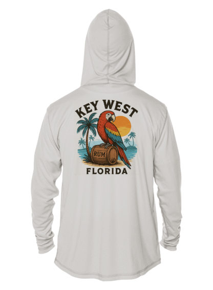 Key West Sun Shirts - Parrot Party - UPF 50+ Hoodie - Image 3
