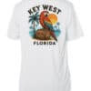 Parrot Party Key West Sun Shirt with UPF 50+ protection, tropical design, perfect for beach and outd.