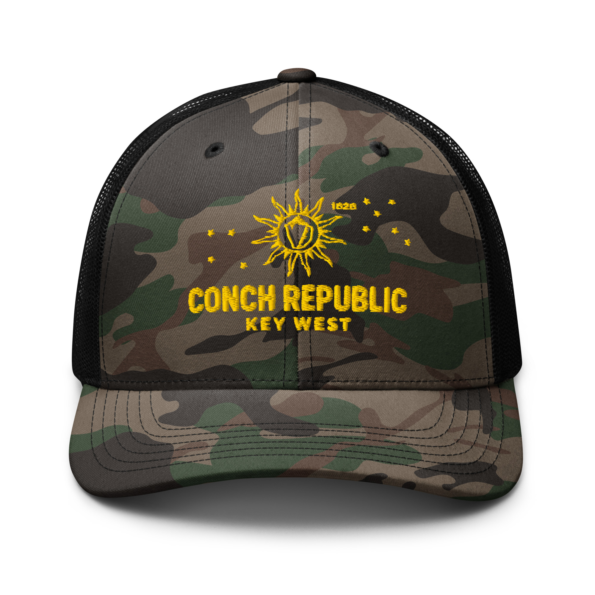 Key West Sun Shirts – Conch Republic –Camouflage Trucker Hat - Image 2