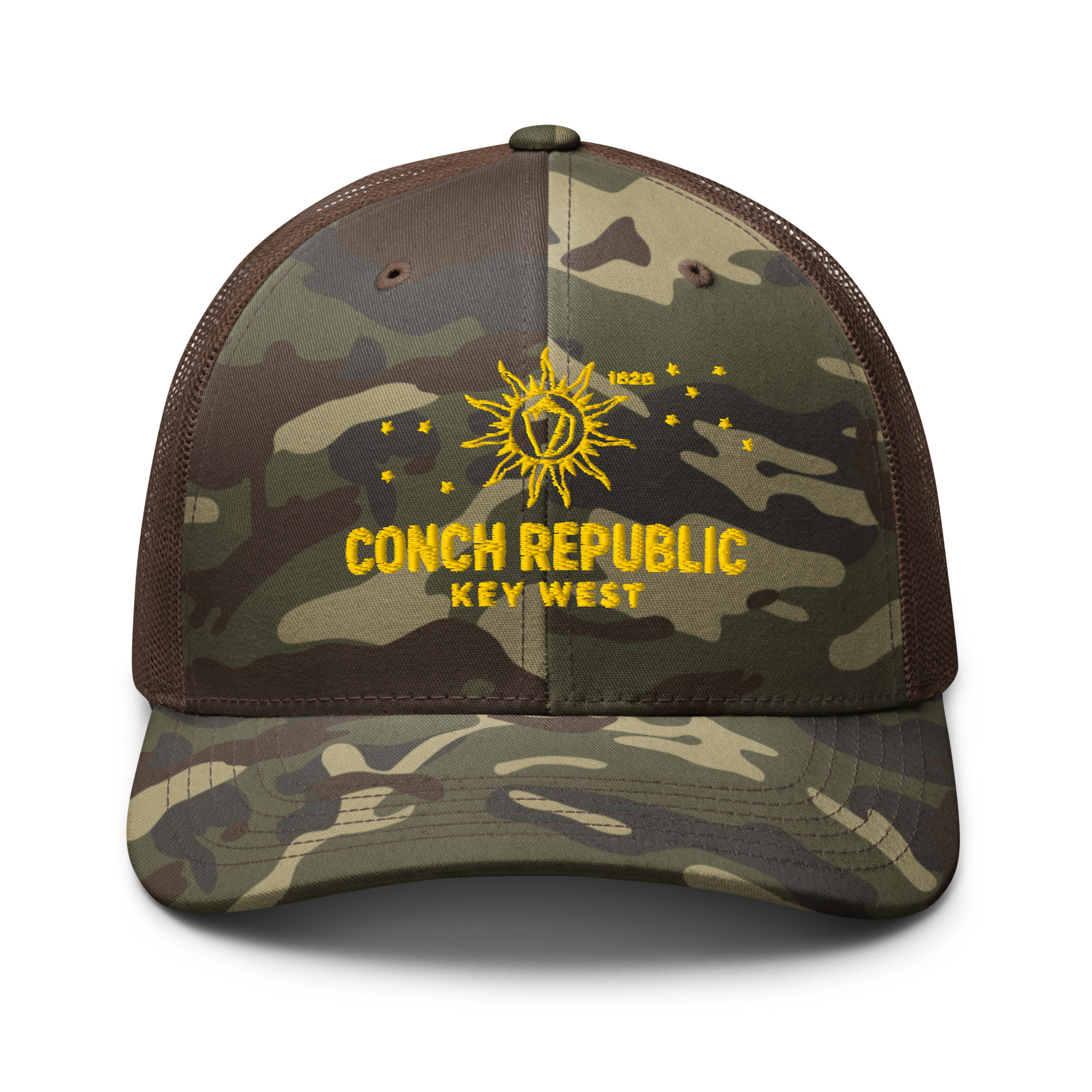 Key West Sun Shirts – Conch Republic –Camouflage Trucker Hat - Image 6
