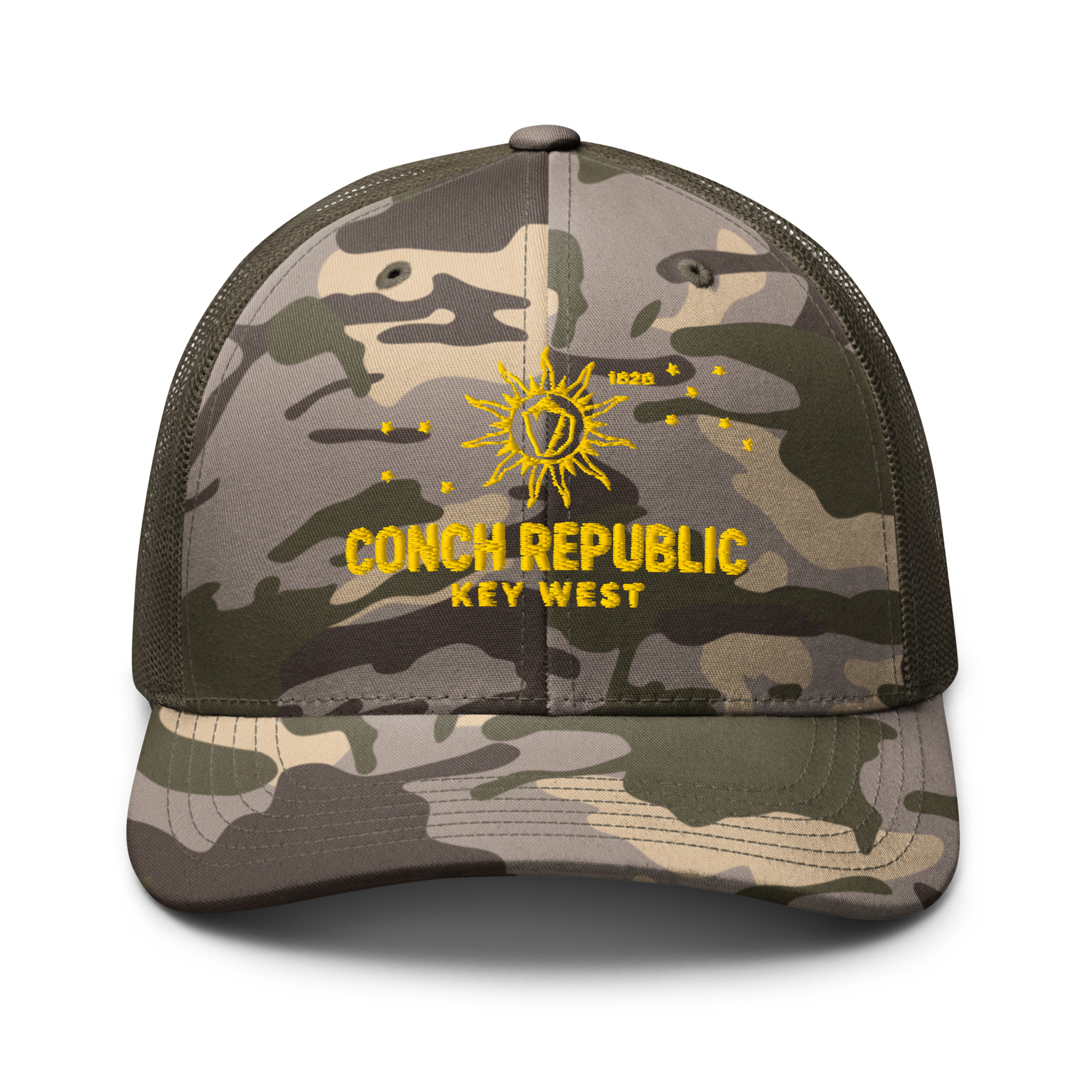 Key West Sun Shirts – Conch Republic –Camouflage Trucker Hat - Image 10