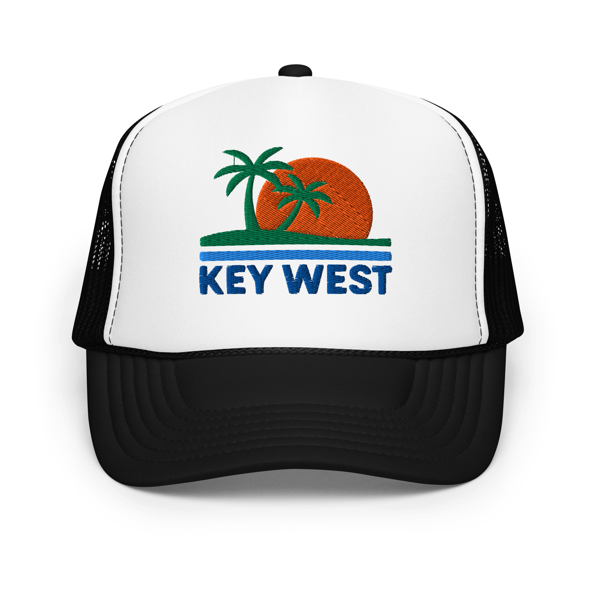 Key West Sun Shirts – Sunset Palms - Foam Trucker Hat - Image 40