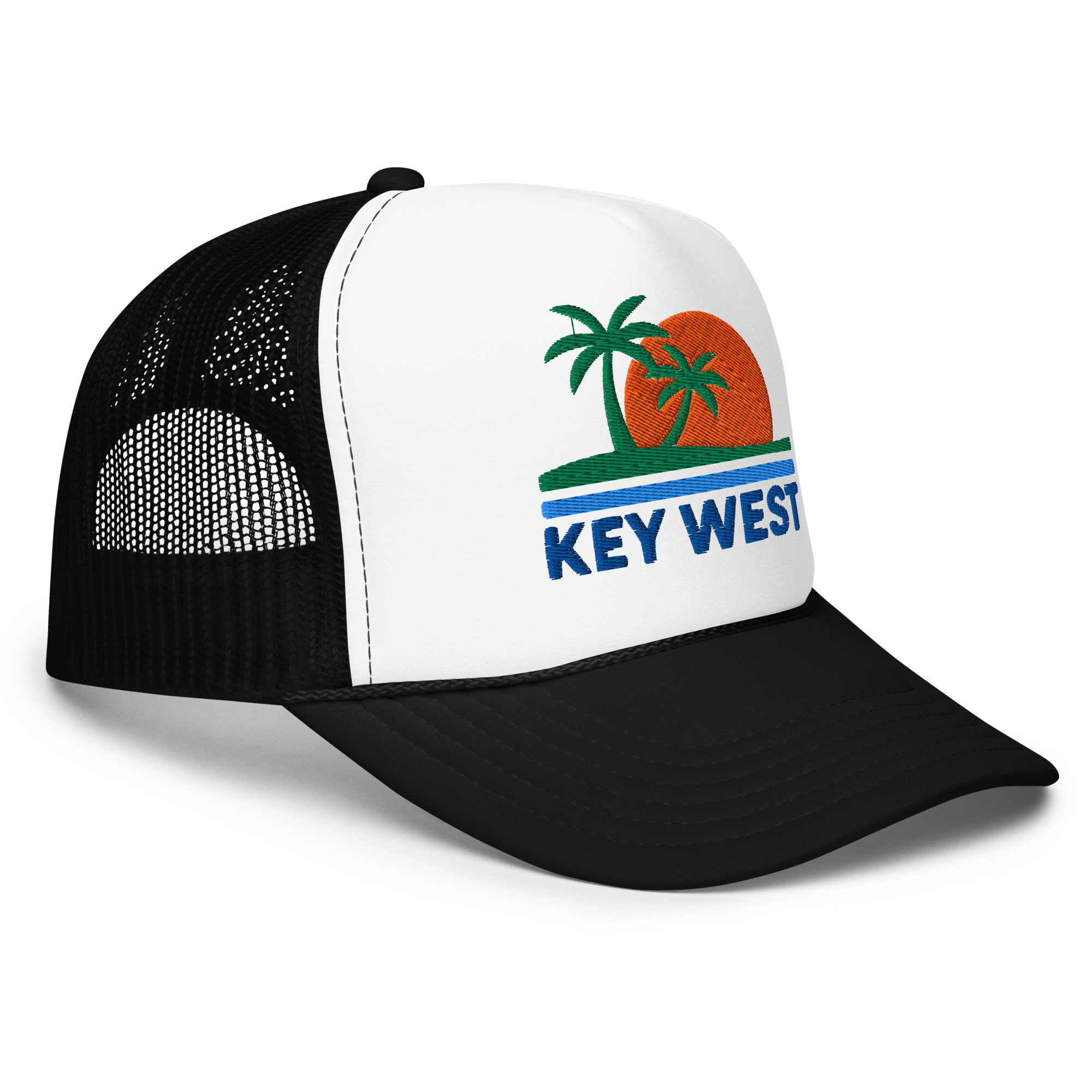 Key West Sun Shirts – Sunset Palms - Foam Trucker Hat - Image 42