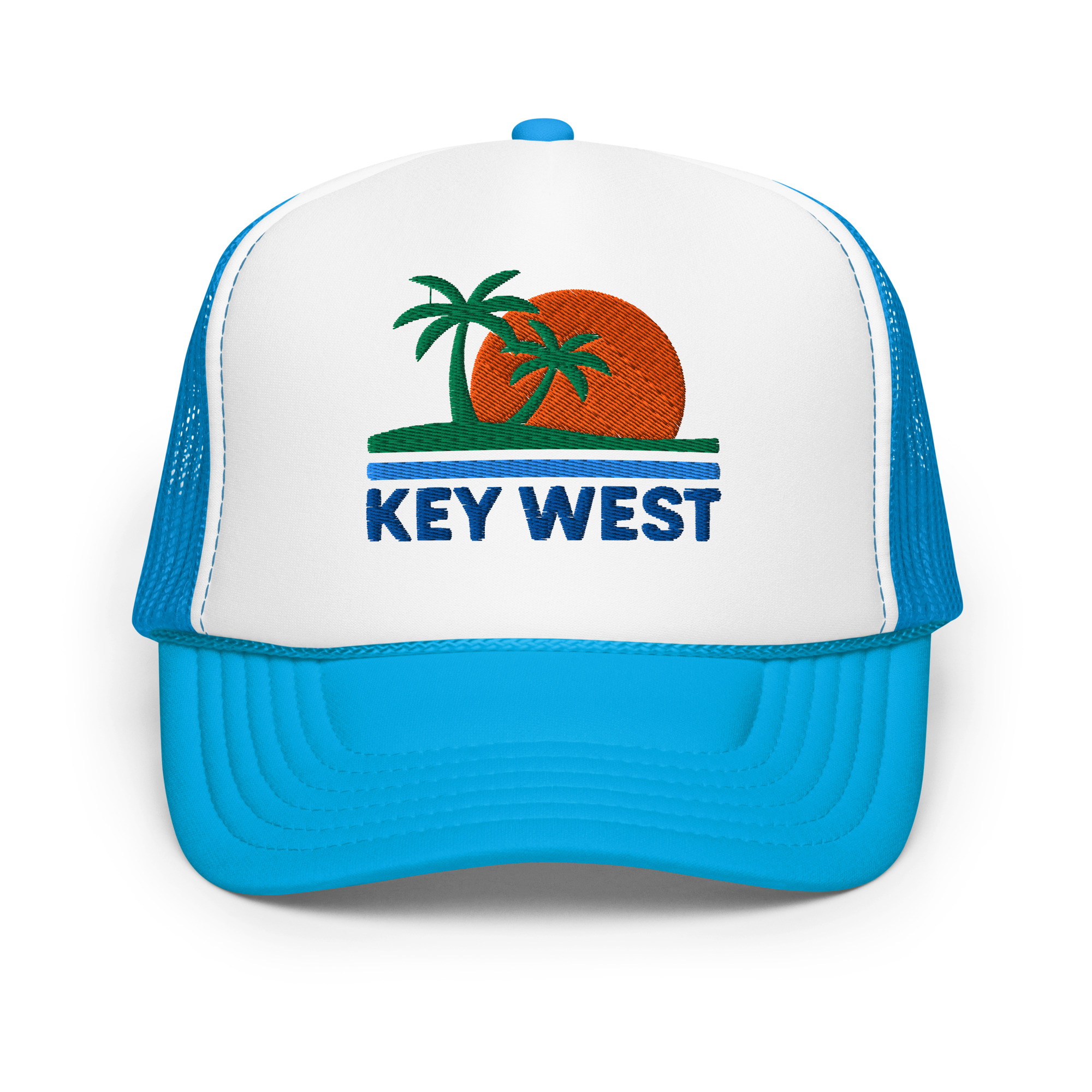 Key West Sun Shirts – Sunset Palms - Foam Trucker Hat - Image 34