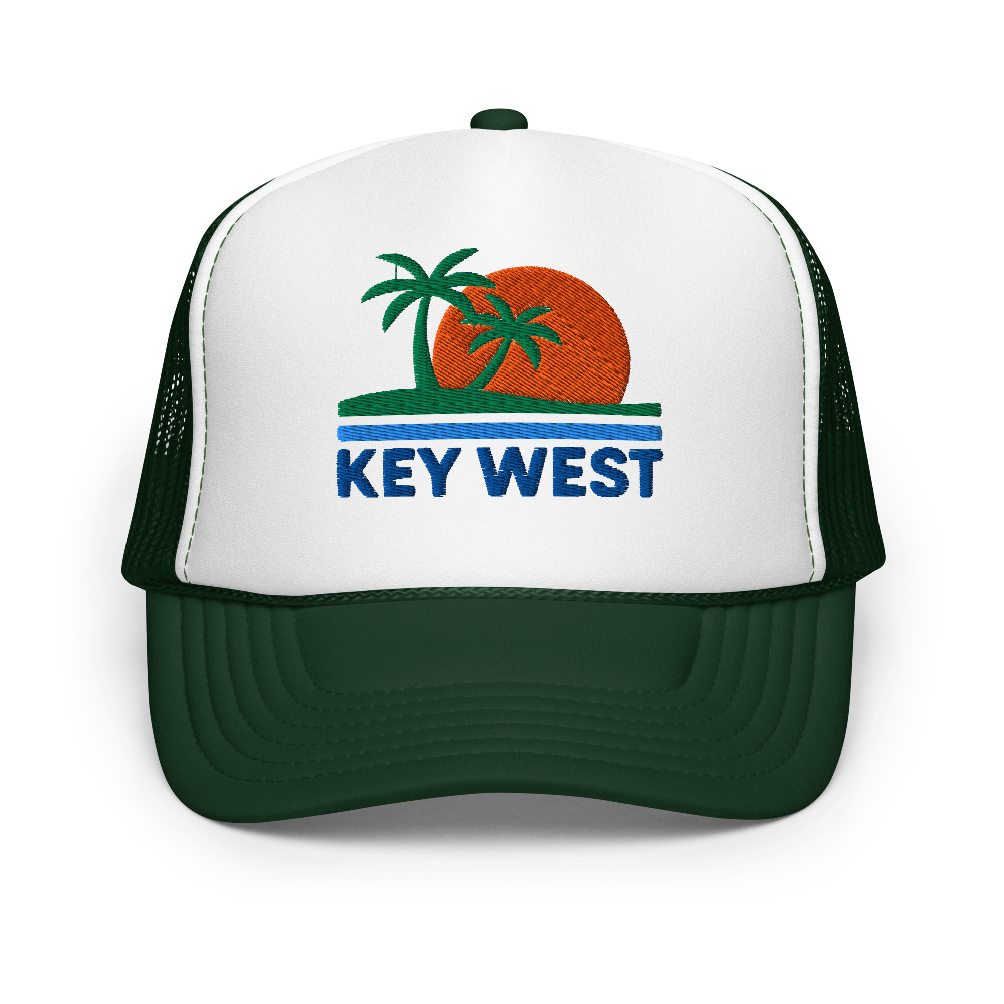 Key West Sun Shirts – Sunset Palms - Foam Trucker Hat - Image 23
