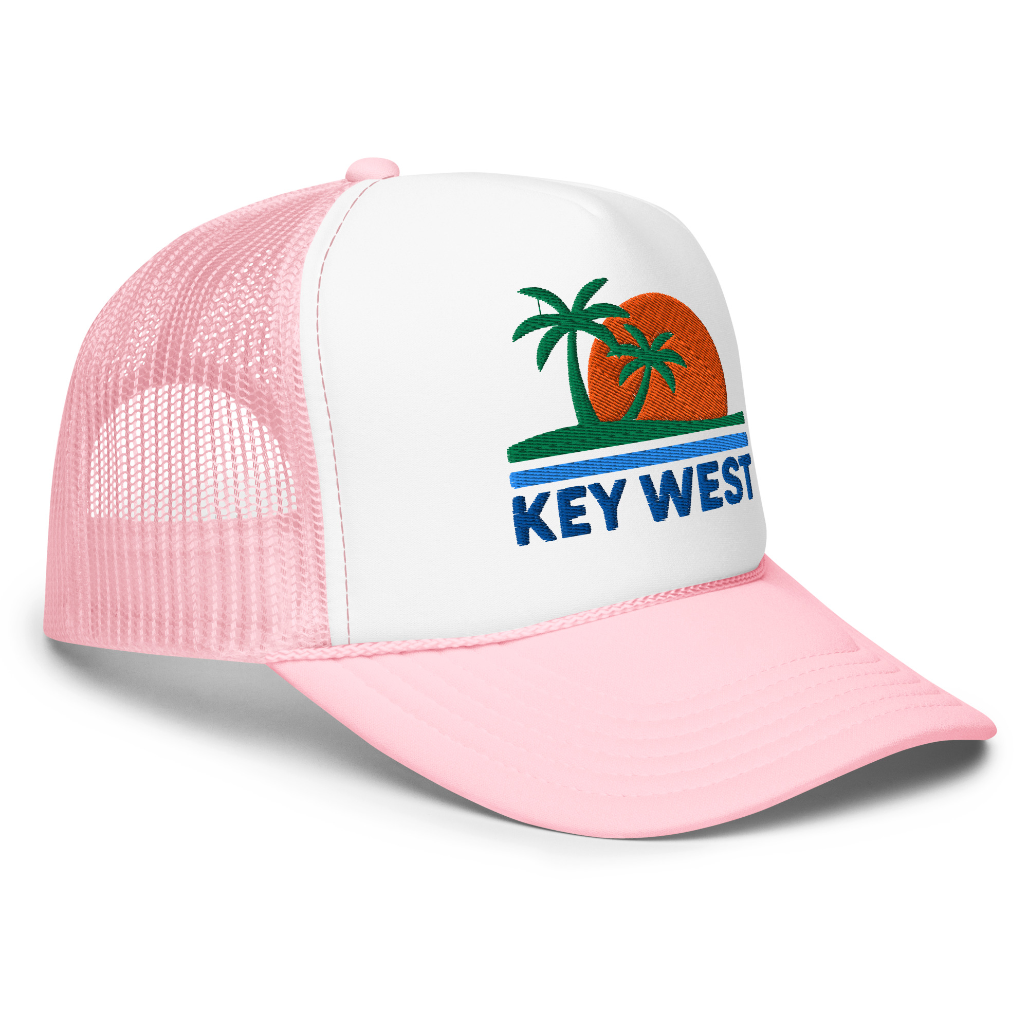 Key West Sun Shirts – Sunset Palms - Foam Trucker Hat - Image 14