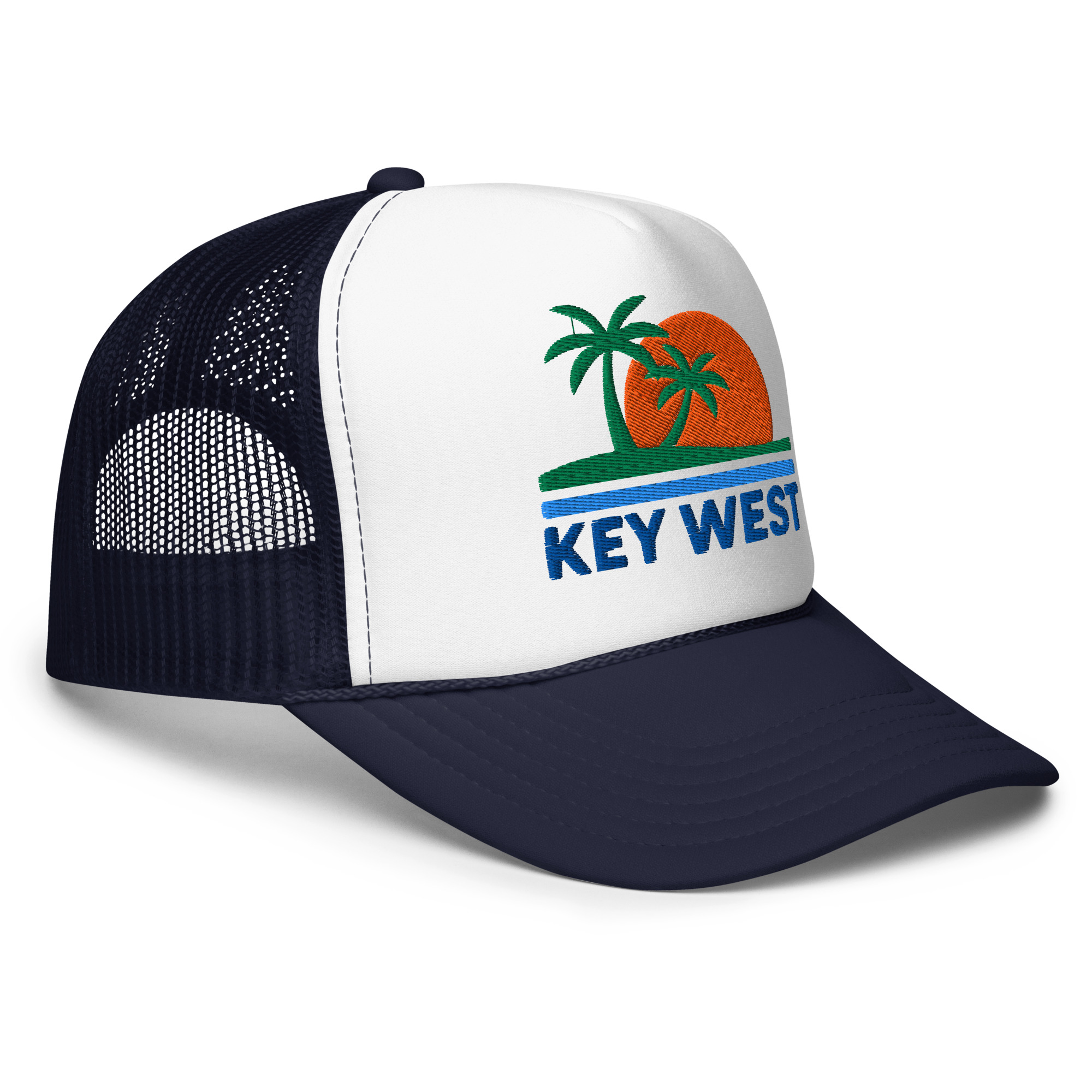 Key West Sun Shirts – Sunset Palms - Foam Trucker Hat - Image 22