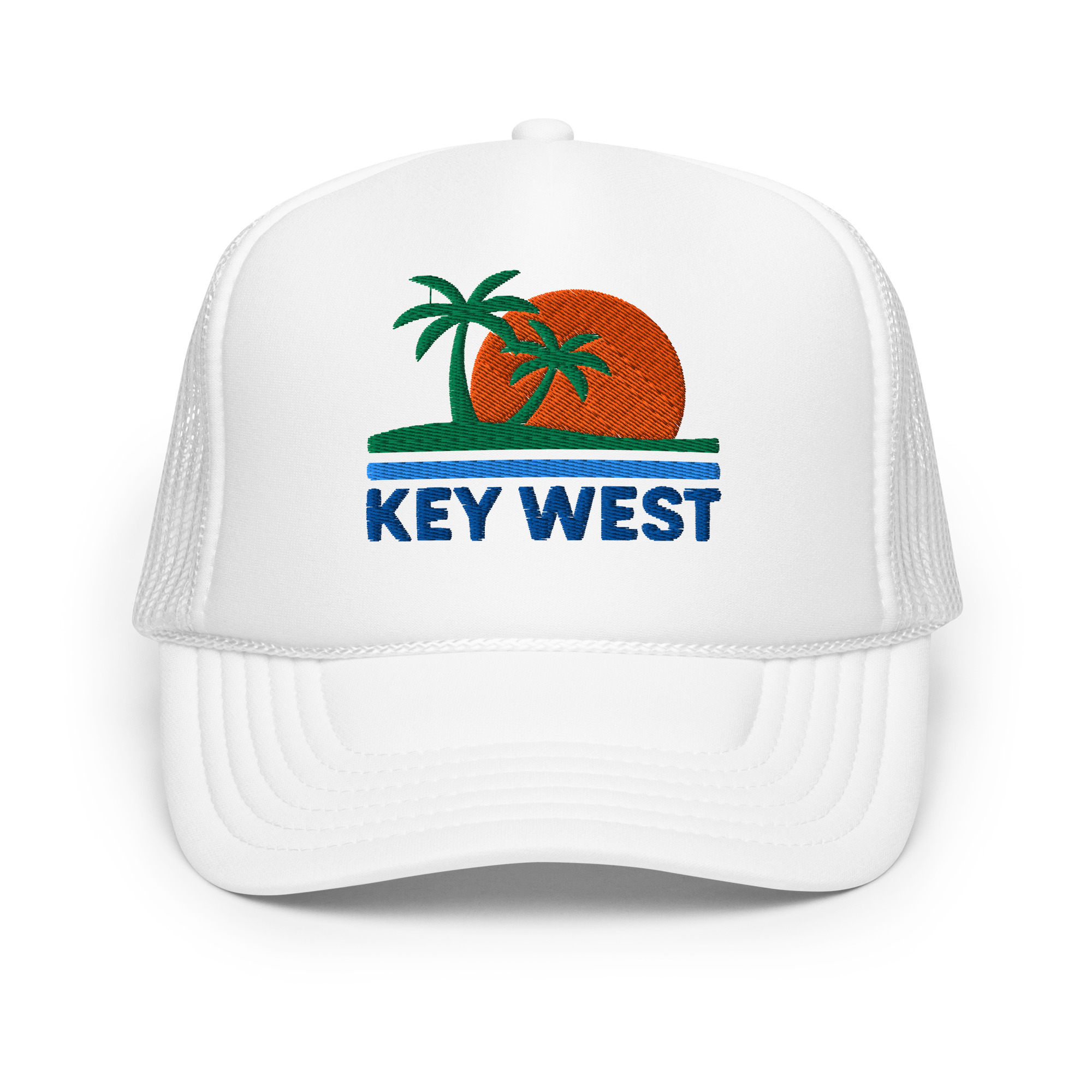 Key West Sun Shirts – Sunset Palms - Foam Trucker Hat - Image 43