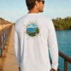 Key West Sun Shirts compass to bahia honda key Long Sleeve worn on the water in the Florida Keys