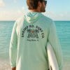 Key West Sun Shirts local vibe sun shirt Hoodie worn on the water in the Florida Keys