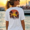 Key West Sun Shirts mallory square Short Sleeve worn on the water in the Florida Keys
