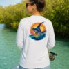 Key West Sun Shirts sailfish Long Sleeve worn on the water in the Florida Keys
